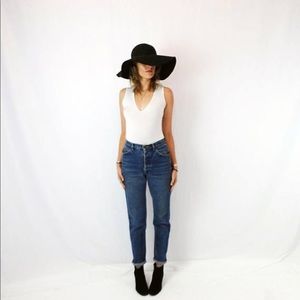 70's Lee Jeans w High Waist & Tapered Leg Sz 26